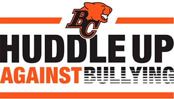 Huddle Up Against Bullying BC Lions - C&D Logistics