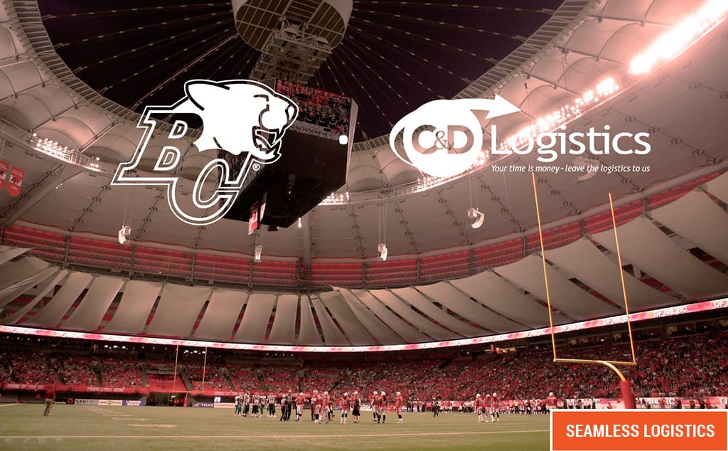 C&D Logistics - Partners with the BC Lions Footbal Club - Seamless logistics